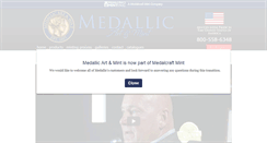 Desktop Screenshot of medallic.com